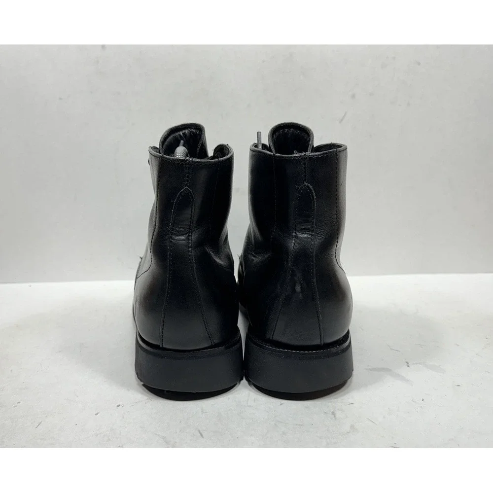 Frye Berwick Boots Black Leather 87430 Men's Size 9 Wide Shoes